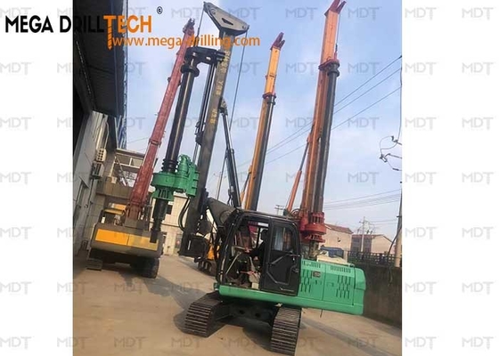 20m সম্পূর্ণ হাইড্রোলিক ক্রলার উদাস গাদা তুরপুন মেশিন মাইক্রো গাদা