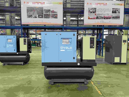 99.৯% তেল দিয়ে তৈলাক্ত ঘূর্ণমান স্ক্রু এয়ার কম্প্রেসার