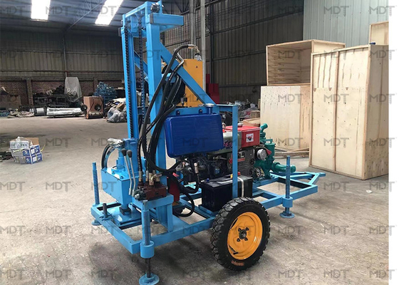 150m গভীরতা 4000W স্পিন্ডল ড্রিলিং রিগ ল্যান্ড বালি ড্রিলিং এর জন্য