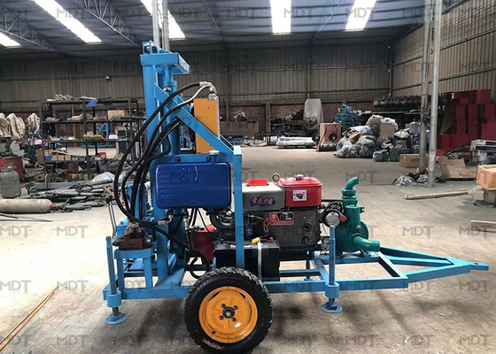 150m গভীরতা 4000W স্পিন্ডল ড্রিলিং রিগ ল্যান্ড বালি ড্রিলিং এর জন্য