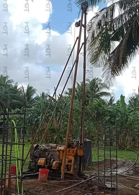 মাটি তদন্ত স্পিন্ডল ড্রিলিং রিগ অয়েল টেস্ট ড্রিলিং মেশিন 42KW ইঞ্জিন